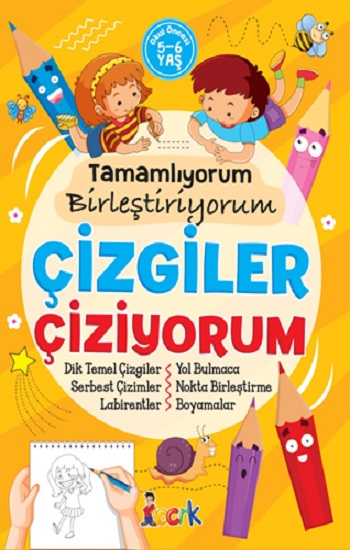 Tamamlıyorum Birleştiriyorum Çizgiler Çiziyorum