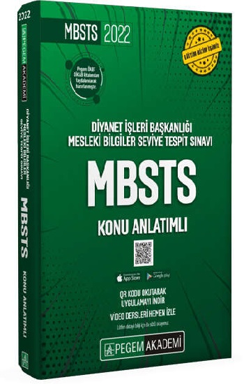 2022 Diyanet İşleri Başkanlığı Mesleki Bilgiler Seviye Tespit Sınavı MBSTS Konu Anlatımlı