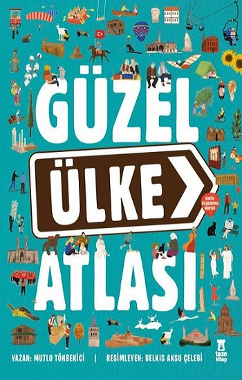 Güzel Ülke Atlası - Harita ve Çıkartma Hediyeli