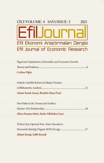 Efil Journal Ekonomi Araştırmaları Dergisi Cilt - 4 Sayı 3