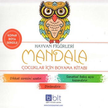 Hayvan Figürleri - Mandala Çocuklar İçin Boyama Kitabı