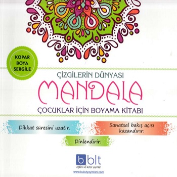 Çizgilerin Dünyası - Mandala Çocuklar İçin Boyama Kitabı