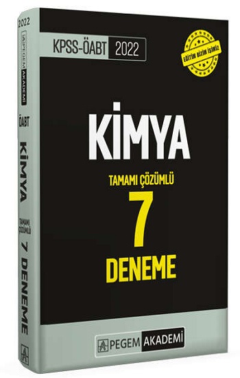 2022 KPSS ÖABT Kimya Tamamı Çözümlü 7 Deneme