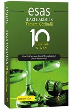 Esas Adari Hakimlik Tamamı Çözümlü 10 Deneme Sınavı