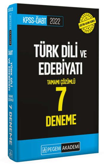 2022 KPSS ÖABT Türk Dili ve Edebiyatı Tamamı Çözümlü 7 Deneme