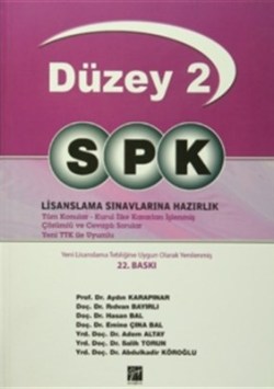 SPK Temel Düzey 2 Lisanslama Sınavlarına Hazırlık