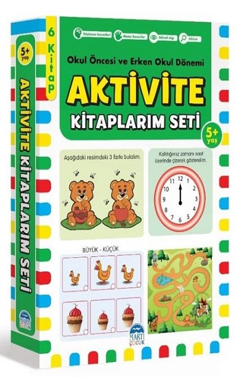 Aktivite Kitaplarım Seti 5+ Yaş -Okul Öncesi ve Erken Okul Dönemi