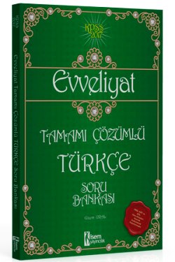 İsem Yayıncılık Evveliyat KPSS Türkçe Soru Bankası 2017