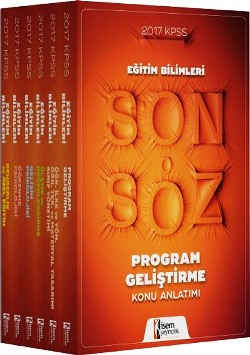 İsem 2017 KPSS Son Söz Eğitim Bilimleri Konu Anlatımı Modüler Set-6 Kitap Takım