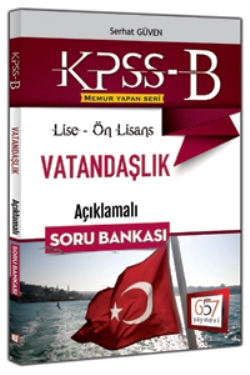 657 Yayınları KPSS-B Lise Ön Lisans Vatandaşlık Açıklamalı Soru Bankası 2016