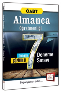 657 Yayınları 2016 ÖABT Almanca Öğretmenliği Tamamı Çözümlü 7 Deneme Sınavı