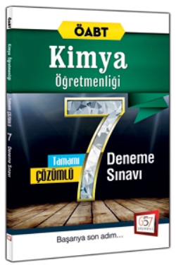 657 Yayınları ÖABT Kimya Öğretmenliği Tamamı Çözümlü 7 Deneme Sınavı 2016