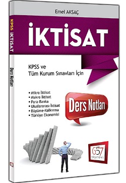 657 Yayınları 2018 KPSS A Grubu İktisat Ders Notları