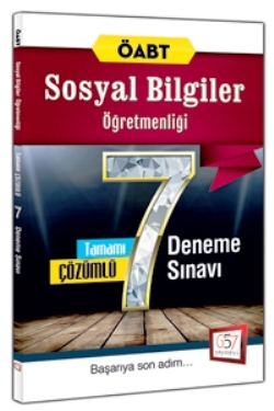 657 Yayınları ÖABT Tarih Öğretmenliği Tamamı Çözümlü 7 Deneme Sınavı 2016