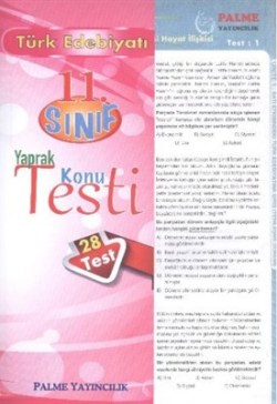 11. Sınıf Türk Edebiyatı Yaprak Konu Testi