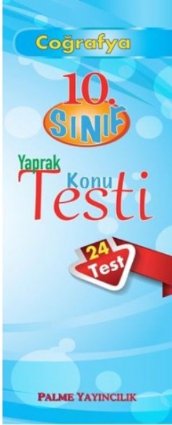 10. Sınıf Coğrafya Yaprak Konu Testi