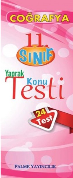 11. Sınıf Coğrafya Yaprak Konu Testi