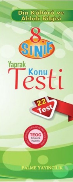 8. Sınıf Din Kültürü ve Ahlak Bilgisi Yaprak Konu Testi