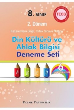 Teog 8. Sınıf 2. Dönem Din Kültürü ve Ahlak Bilgisi Deneme Seti (6 Deneme)