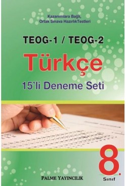 Palme 8. Sınıf TEOG 1 TEOG 2 Türkçe 15 li Deneme Seti