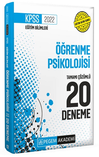 2022 KPSS Eğitim Bilimleri Öğrenme Psikolojisi Tamamı Çözümlü 20 Deneme