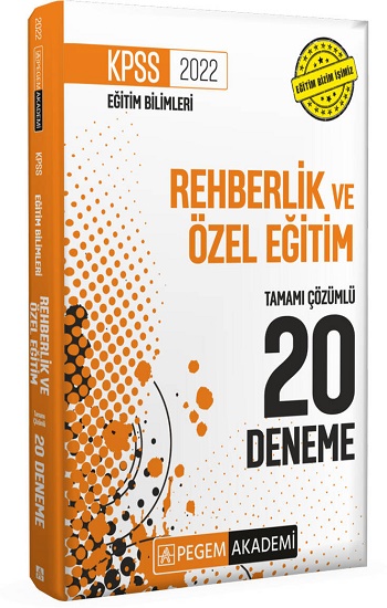 2022 KPSS Eğitim Bilimleri Rehberlik ve Özel Eğitim 20 Deneme