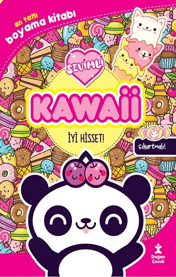 Kawaii İyi Hisset - En Tatlı Çıkartmalı Boyama Kitabı