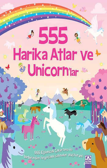 555 Eğlenceli Çıkartma - Harika Atlar ve Unicorn'lar