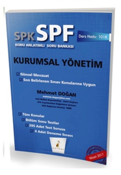 Pelikan SPK - SPF Kurumsal Yönetim Konu Anlatımlı Soru Bankası 1018