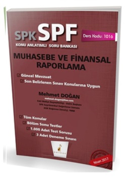 Pelikan SPK - SPF Muhasebe ve Finansal Raporlama Konu Anlatımlı Soru Bankası 1016