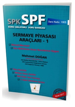 Pelikan SPK - SPF Sermaye Piyasası Araçları 1 Konu Anlatımlı Soru Bankası 1003