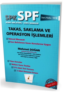 Pelikan SPK - SPF Takas, Saklama ve Operasyon İşlemleri Konu Anlatımlı Soru Bankası 1012