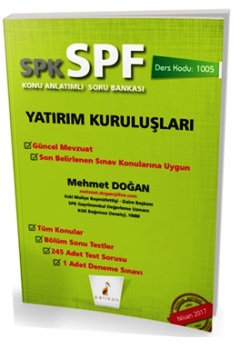 Pelikan SPK - SPF Yatırım Kuruluşları Konu Anlatımlı Soru Bankası 1005