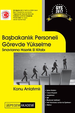 Pegem 2017 Başbakanlık Personeli Görevde Yükselme Sınavlarına Hazırlık El Kitabı