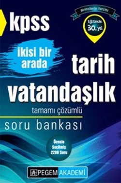 KPSS İkisi Bir Arada Tarih Vatandaşlık Tamamı Çözümlü Soru Bankası