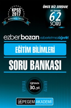 Ezberbozan KPSS Eğitim Bilimleri Soru Bankası