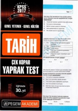 GY-GK Tarih Çek Kopar Yaprak Test