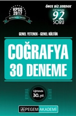 KPSS Coğrafya 30 Deneme