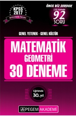 KPSS Matematik Geometri 30 Deneme