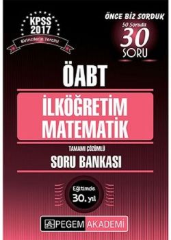 ÖABT İlköğretim Matematik Tamamı Çözümlü Soru Bankası