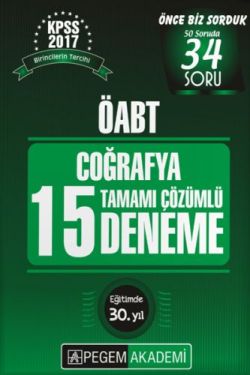 2017 ÖABT Coğrafya Öğretmenliği Tamamı Çözümlü 15 Deneme