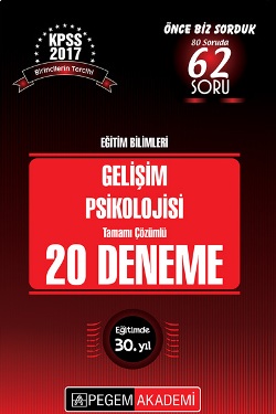 KPSS Gelişim Psikolojisi Tamamı Çözümlü 20 Deneme