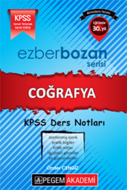 KPSS Ezberbozan Serisi Coğrafya Ders Notları