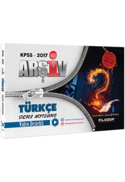 Filozof Yayıncılık 2017 KPSS Arşiv Türkçe Video Ders Notları