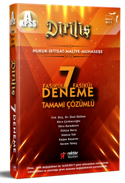 Rektör 2017 KPSS A Grubu Diriliş Fasikül Fasikül Tamamı Çözümlü 7 Deneme