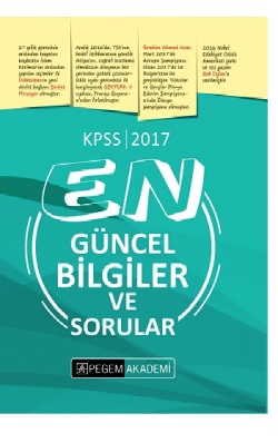 Pegem 2017 KPSS En Güncel Bilgiler ve Sorular