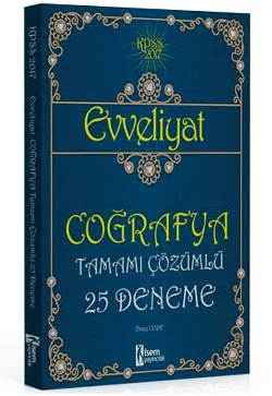 İsem Yayıncılık 2017 KPSS Evveliyat Coğrafya Tamamı Çözümlü 25 Deneme Sınavı