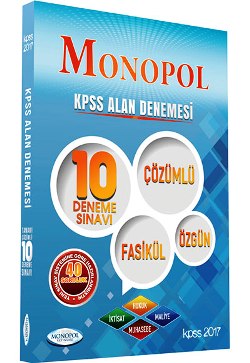 Monopol 2017 KPSS A Grubu Çözümlü 10 Deneme Sınavı