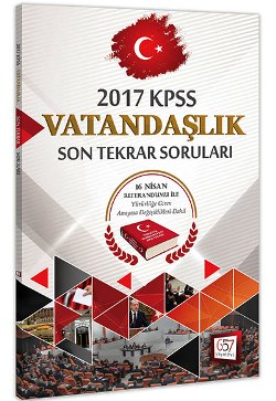 657 Yayınları 2017 KPSS Vatandaşlık Son Tekrar Soruları