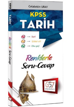 657 Yayınları 2016 KPSS Tarih Renklerle Soru Cevap